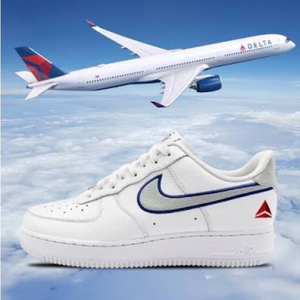 Delta x Nike Air Force 1 Low '100th Anniversary' Sneakers NIB.